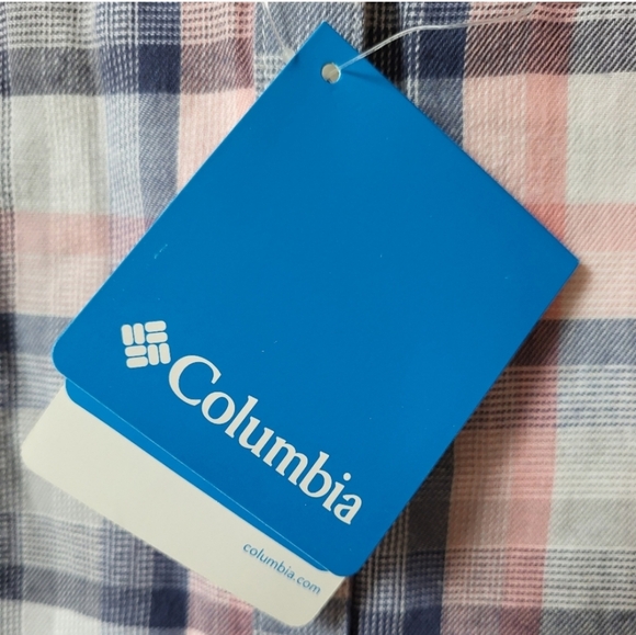 Columbia Plaid Short Sleeve Button Down Shirt! Size Small! NWT! - Picture 4 of 10